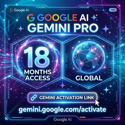 Google AI Gemini Pro 18 Months – Gemini Activation Link – GLOBAL